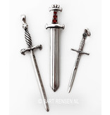 Sword pendant - sterling silver