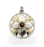 Lotus pendant - sterling silver