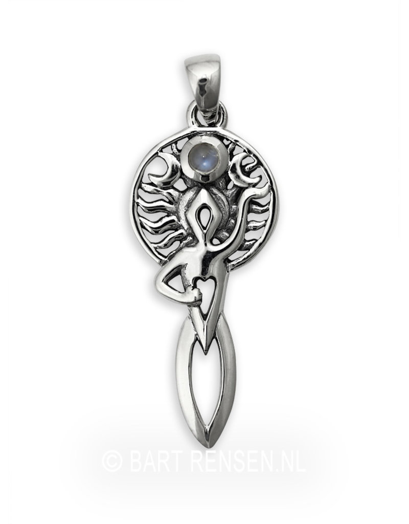 Goddess Pendant - sterling silver