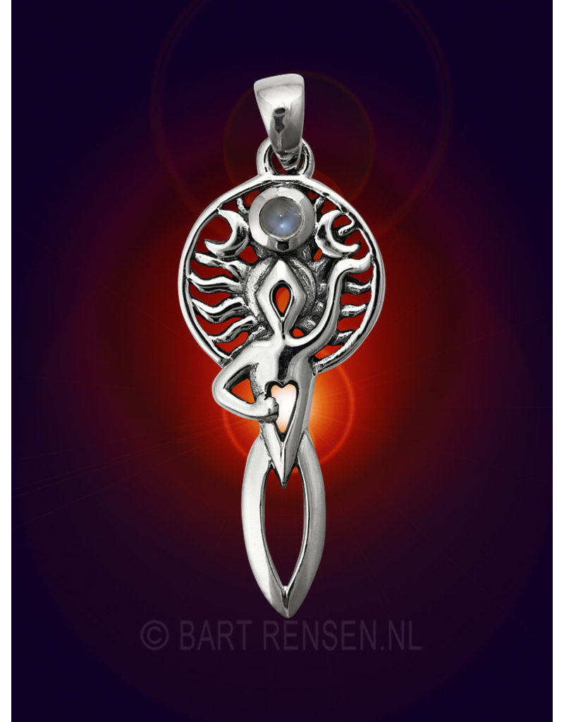 Goddess Pendant - sterling silver