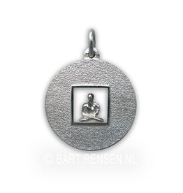 Meditation pendant - silver