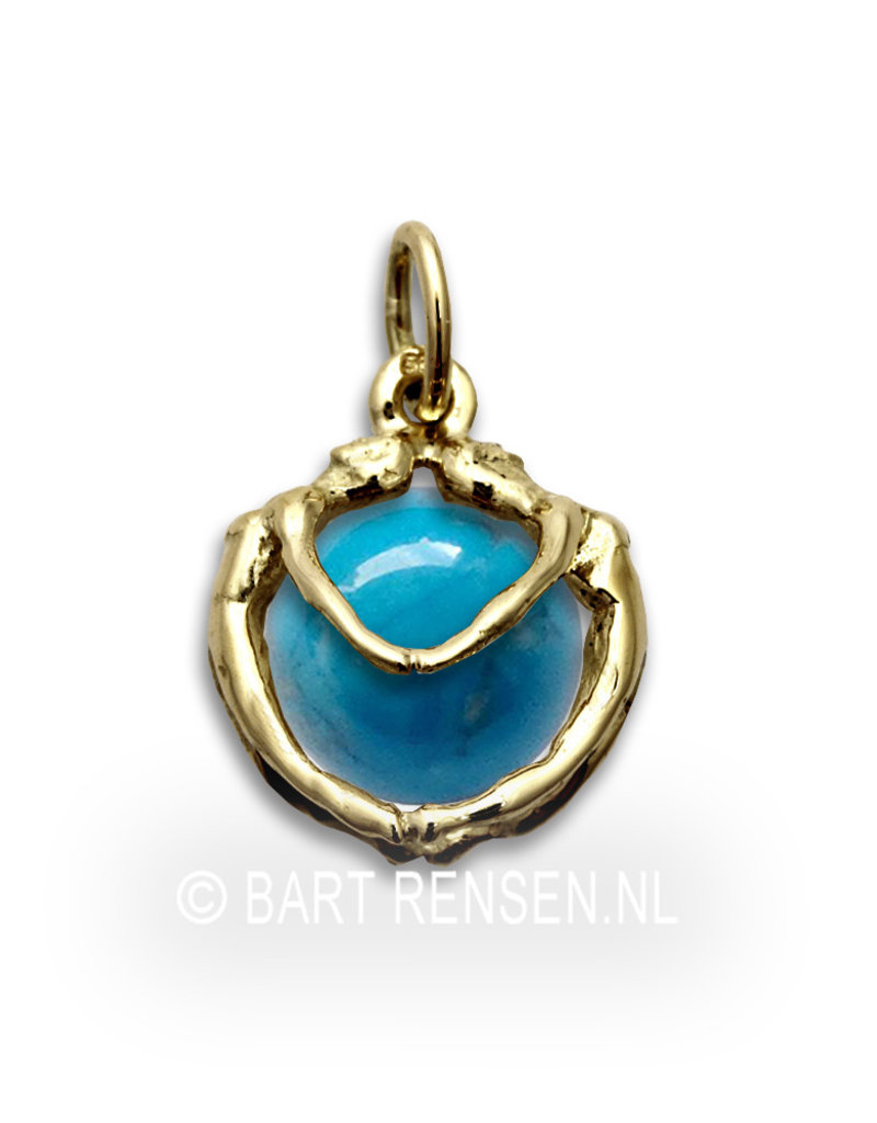 Women's friendship pendant - 14 carat gold