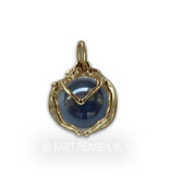 Man-Woman pendant - 14 crt gold