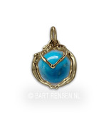 Man-Woman pendant - 14 crt gold