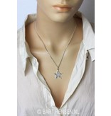 Pentacle pendant - sterling silver