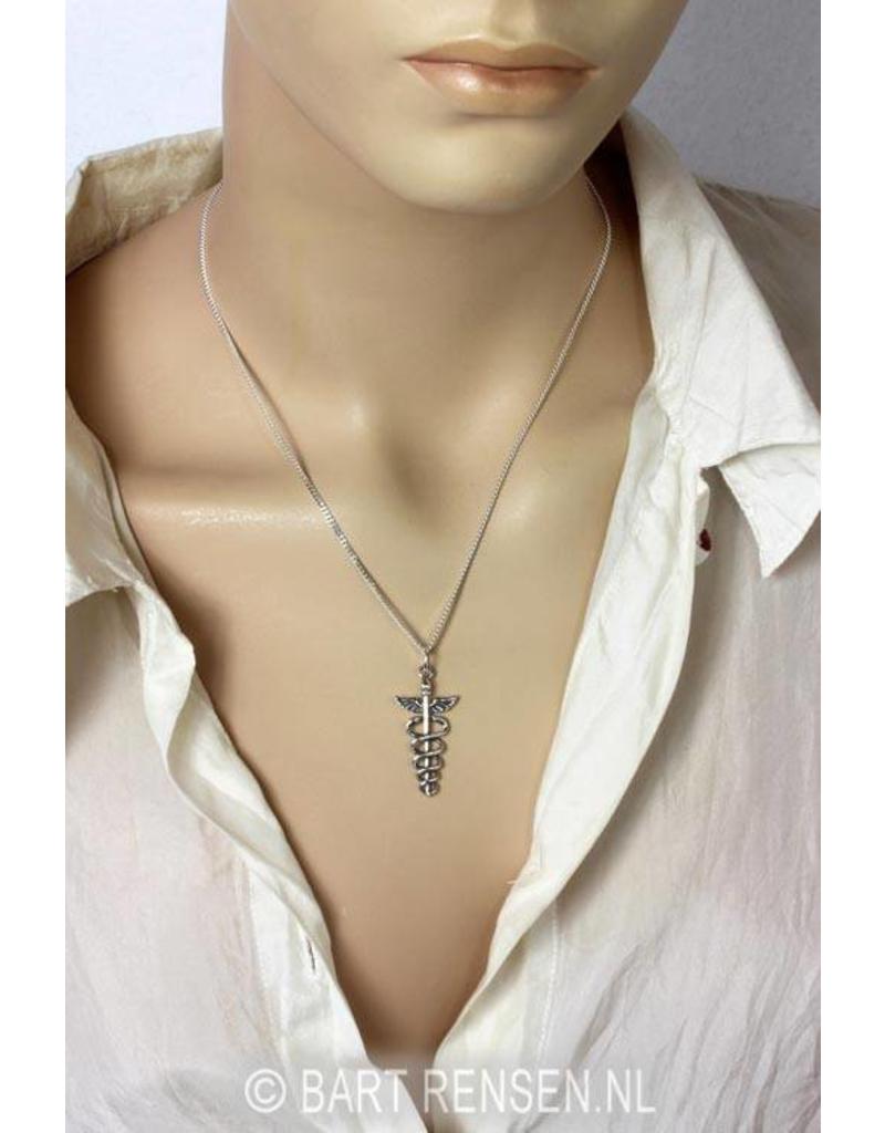 CaduceusPendant - sterling silver