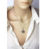 Ganesha pendant - sterling silver