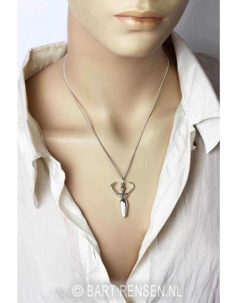Protect Goddess pendant - sterling silver
