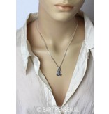 Buddha pendant - sterling silver