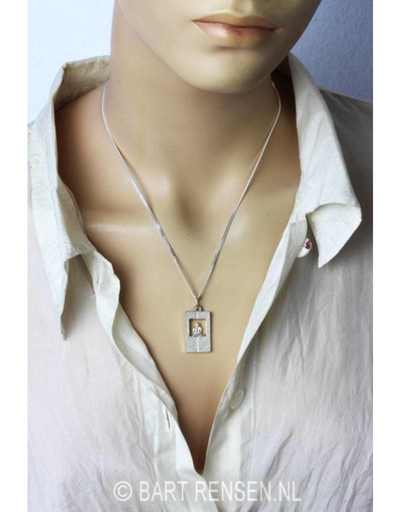 Meditation pendant - sterling silver