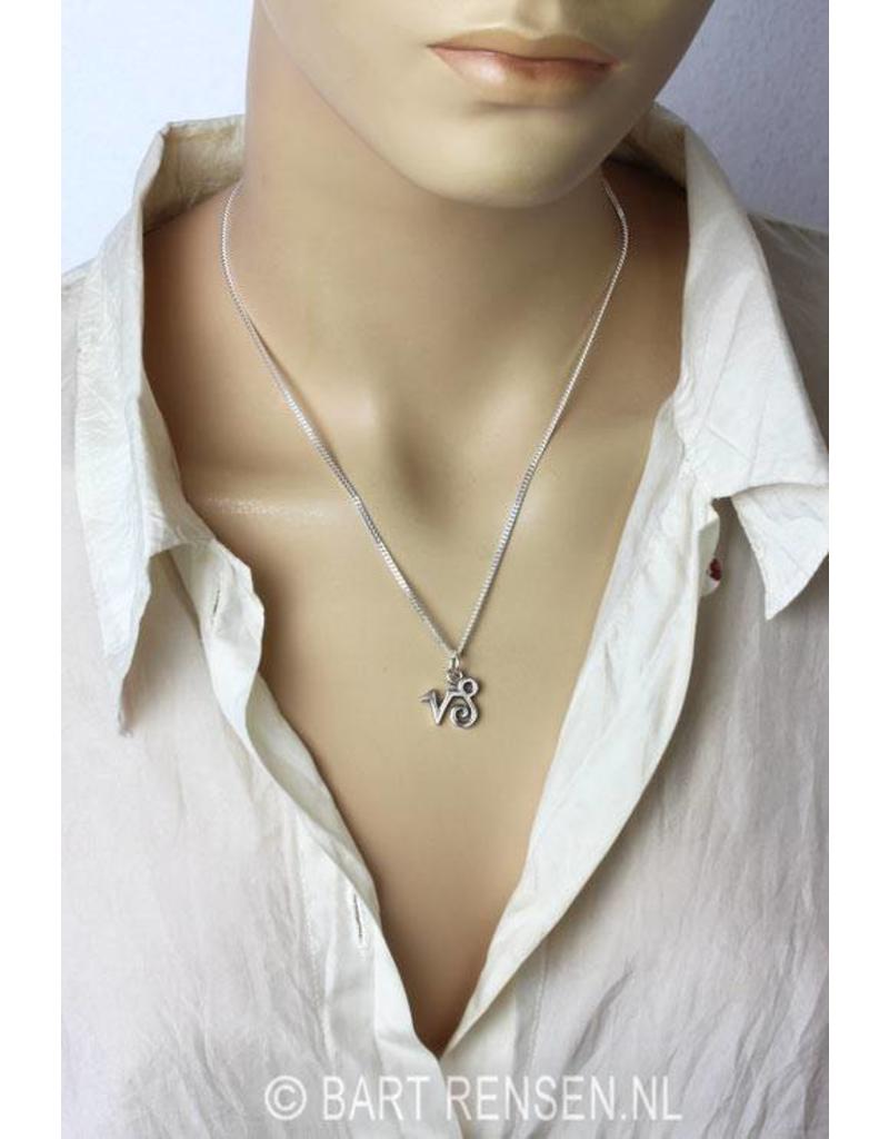 Capricorn pendant - sterling silver