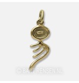 I Tjing pendant - 14 carat gold