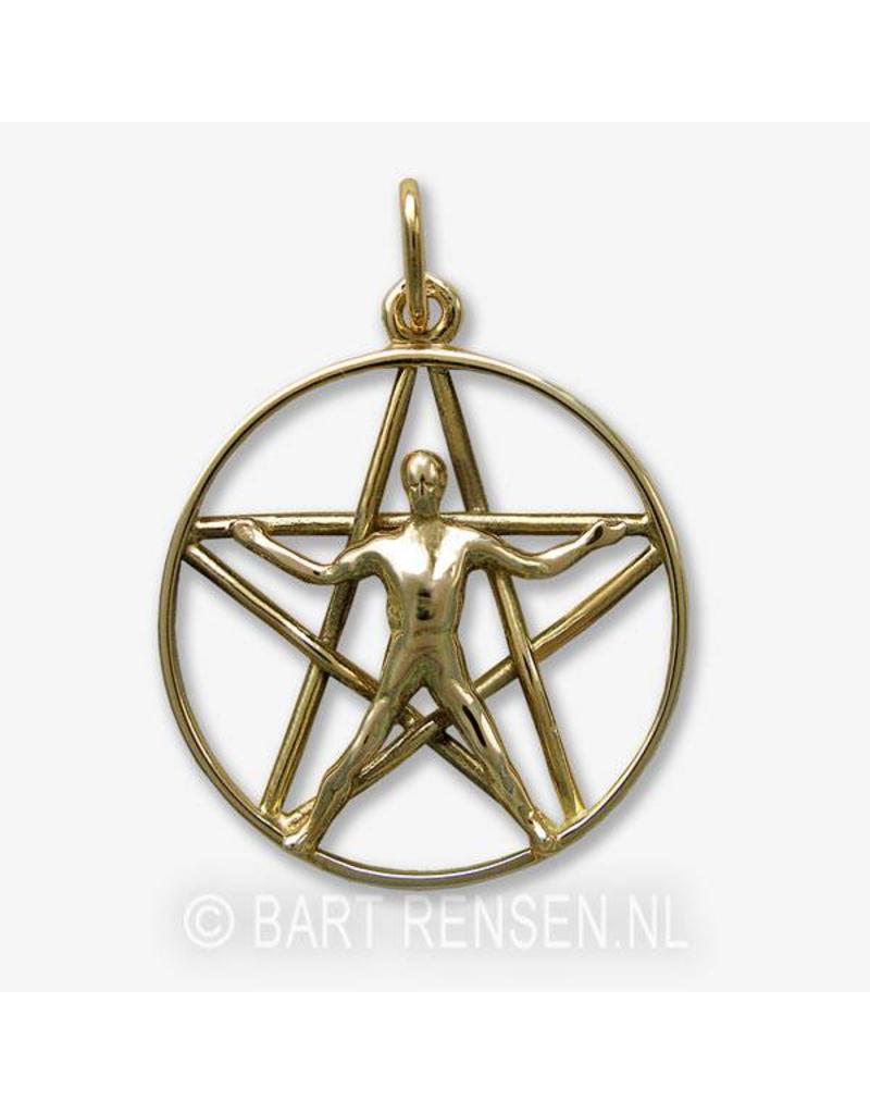 Pentagram pendant - 14 carat gold