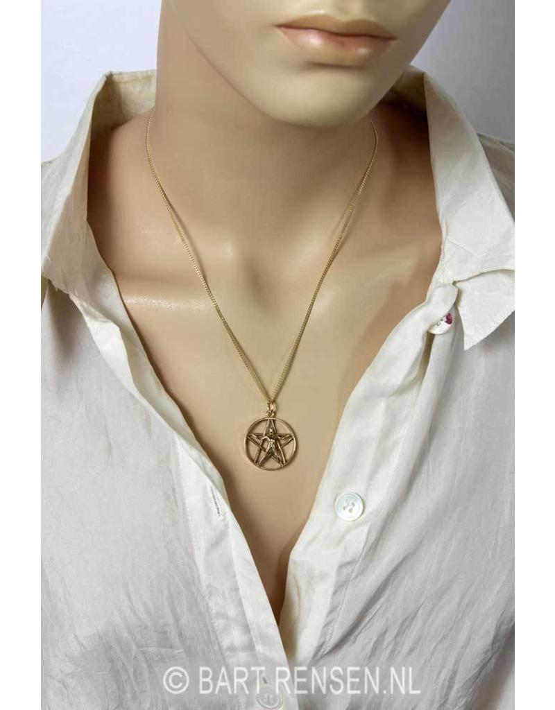 Pentagram pendant - 14 carat gold