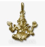 Ganeesha pendant - 14 carat gold