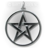 Pentagram hanger - 14 krt goud