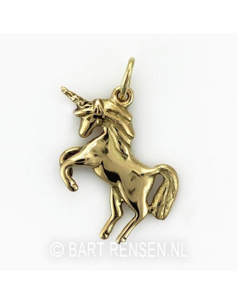 Unicorn pendant - 14 krt gold