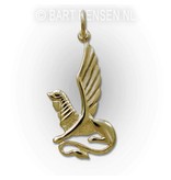 Sphinx pendant - 14 carat gold