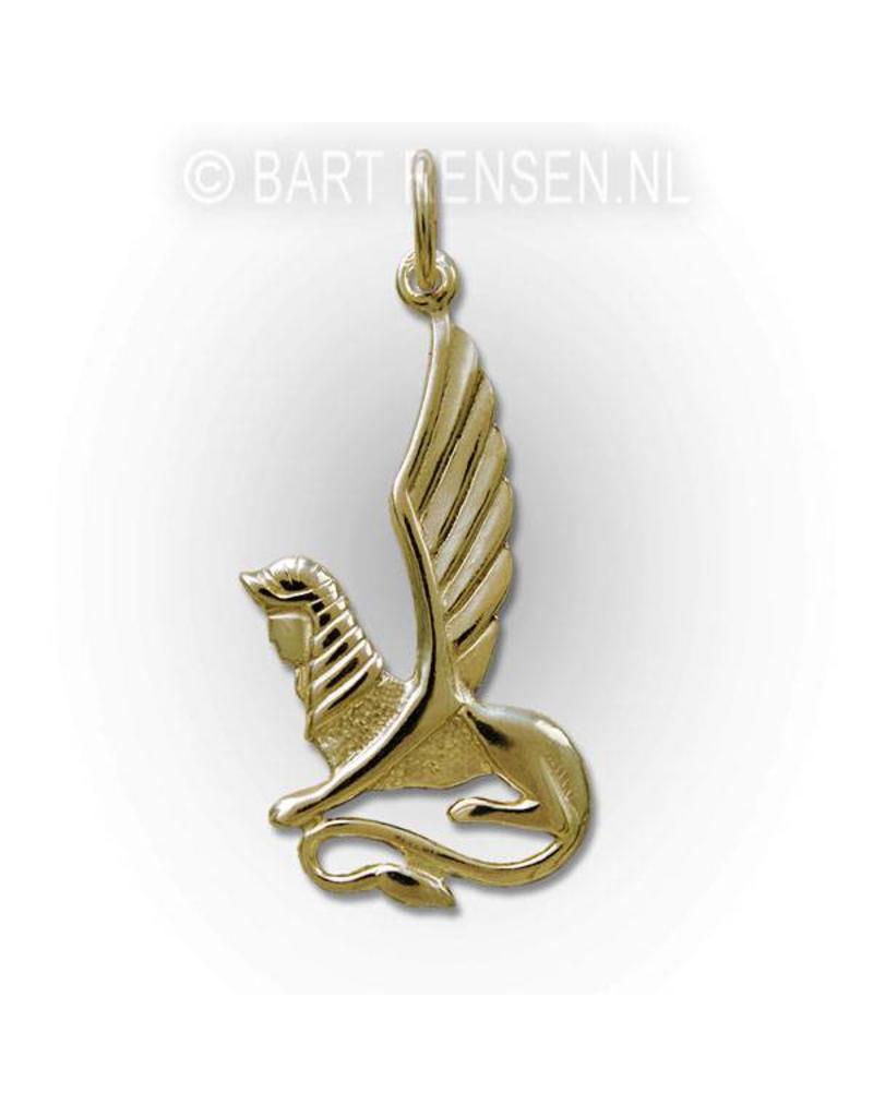 Sphinx pendant - 14 carat gold