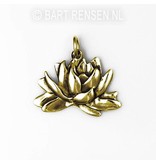 Lotus pendant - 14 carat gold