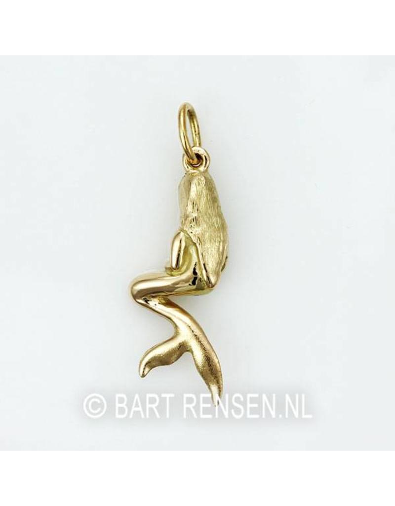 Mermaid pendant - 14 carat gold