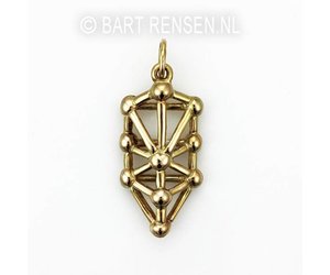 Kabbalah Tree of life pendant - 14 carat gold