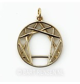 Enneagram pendant - 14 carat gold