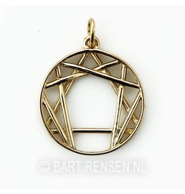 Enneagram pendant - gold