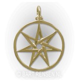 Seven-star pendant - 14 carat gold