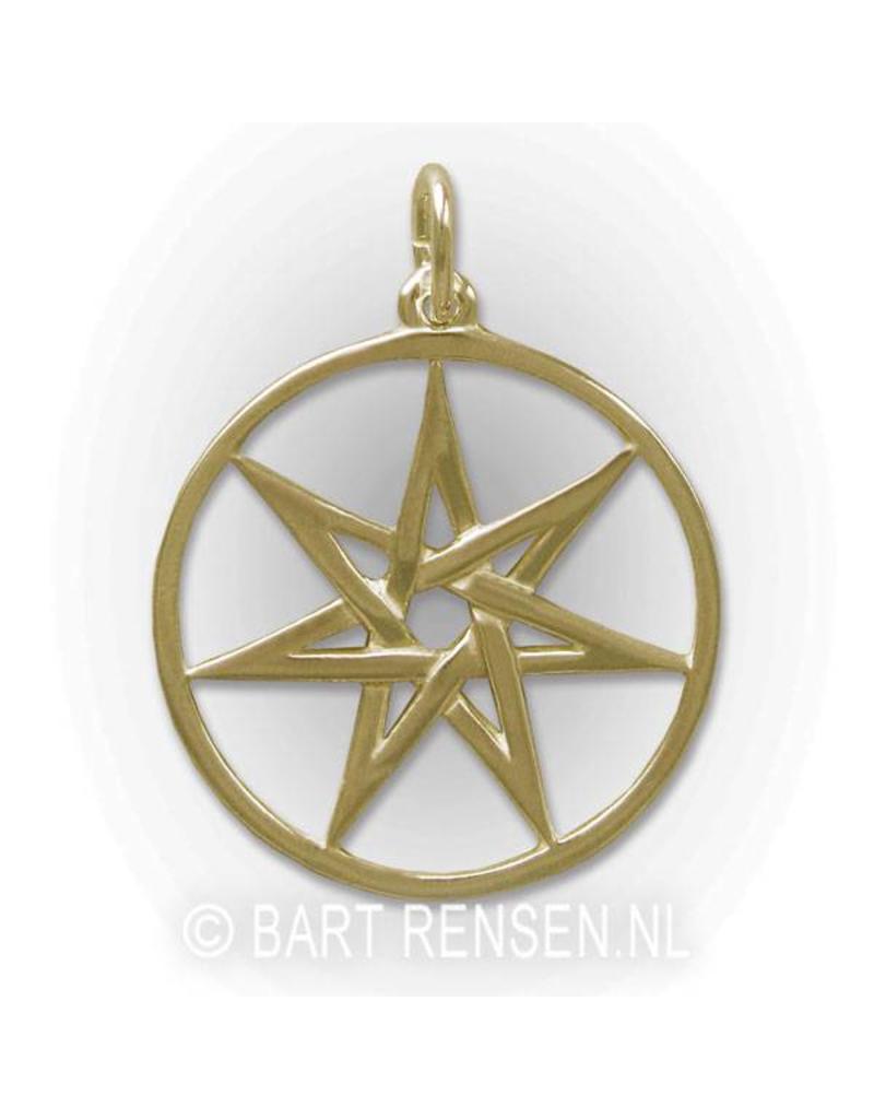 Seven-star pendant - 14 carat gold