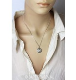 Throat chakra pendant - topaz - 14 carat gold