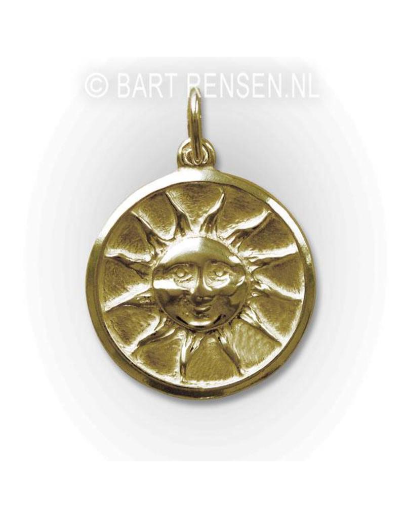 Sun pendant - 14 carat gold