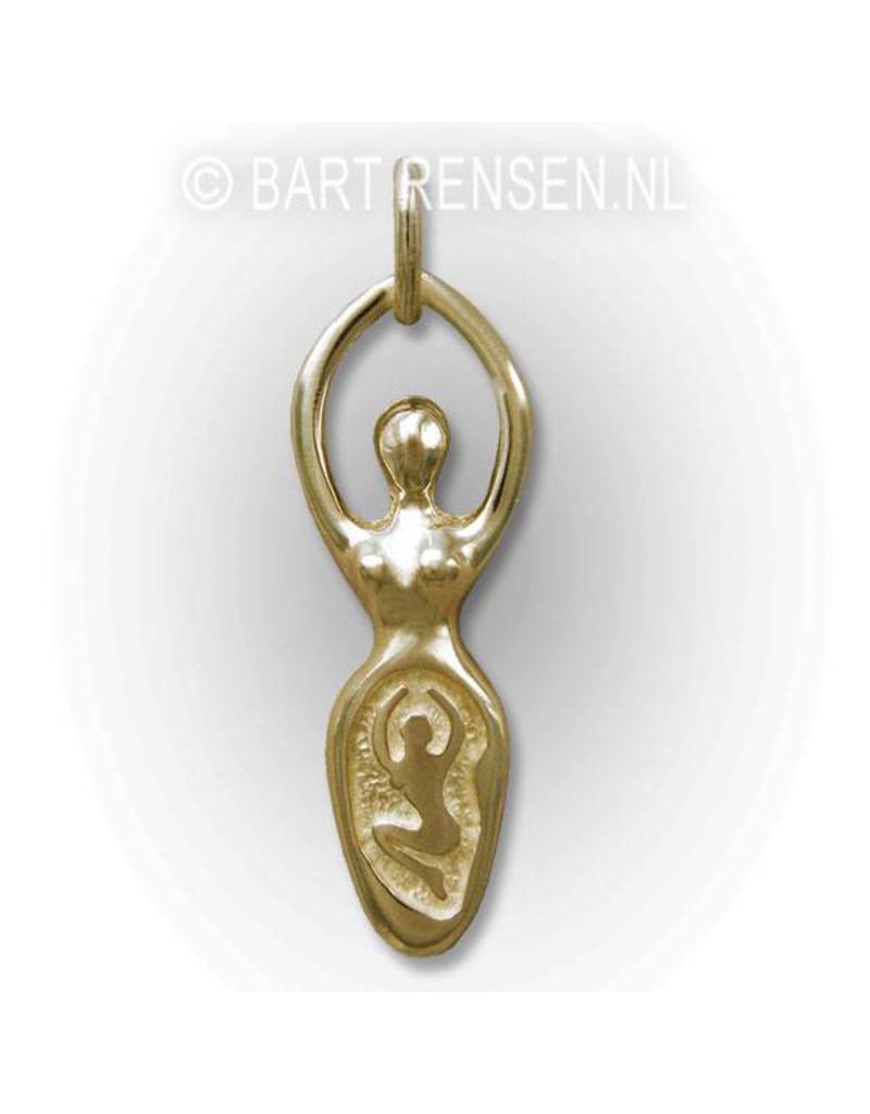 Mother Goddess pendant - 14 carat gold