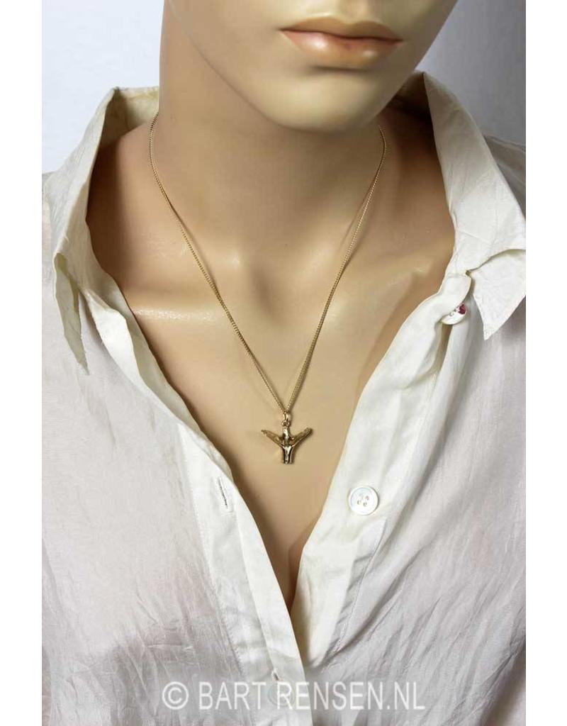 Let Go pendant - 14 crt gold