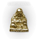 Laughing Buddha pendant - 14 carat gold