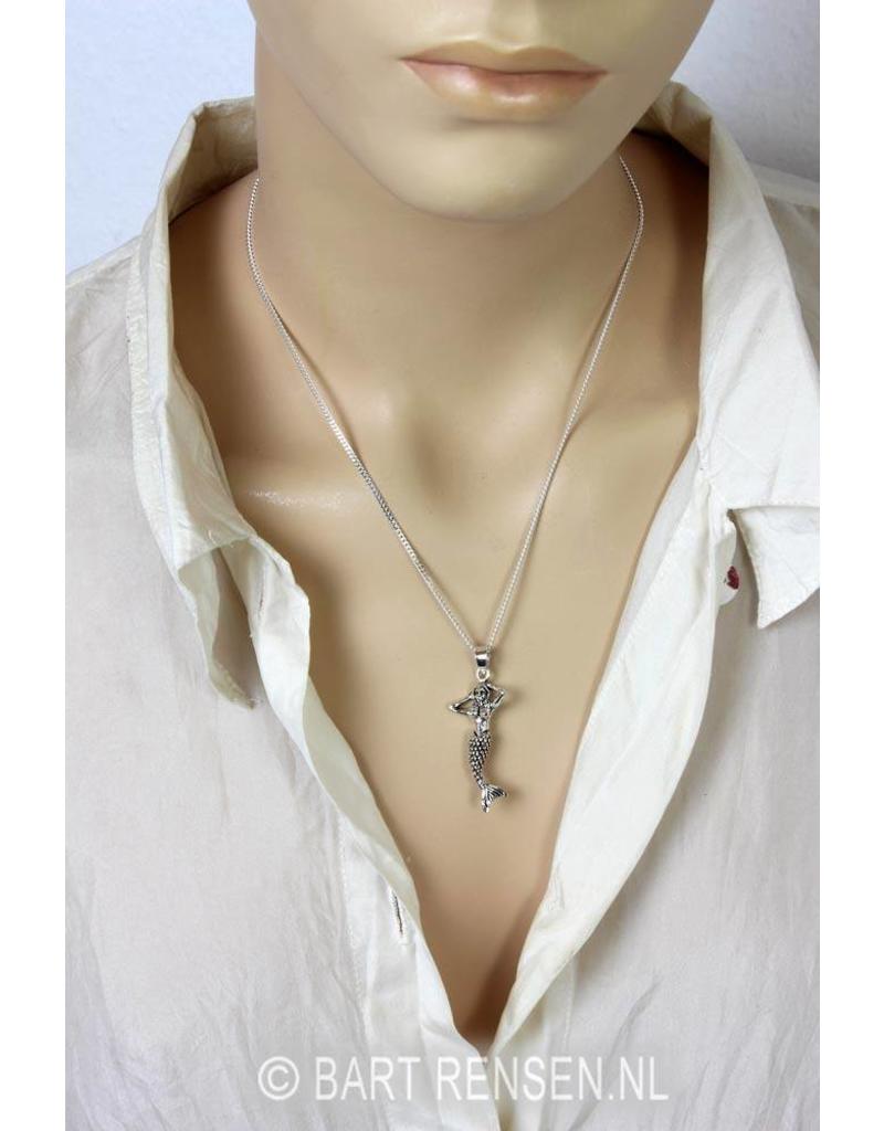 Mermaid pendant - sterling silver
