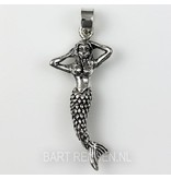 Mermaid pendant - sterling silver