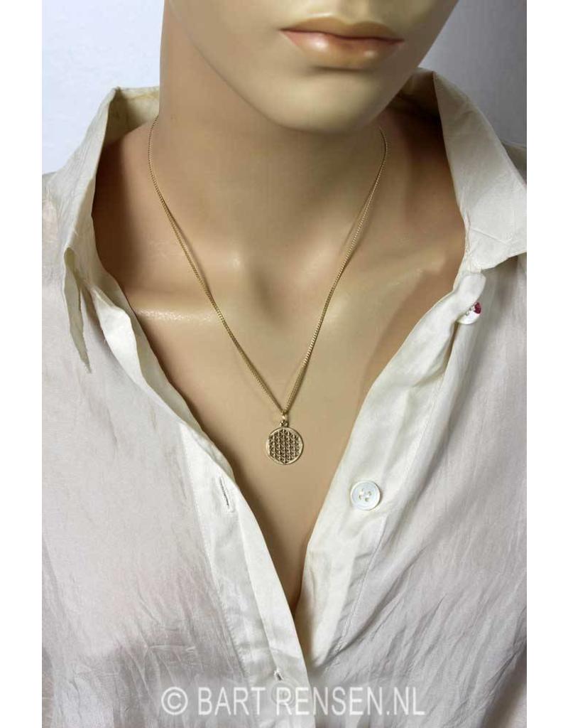 Flower of Life pendant - 14 crt gold