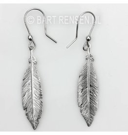 Feather Earrings - Silver