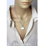 Medallion pendant - sterling silver