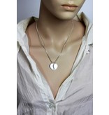 Heart pendant - sterling silver