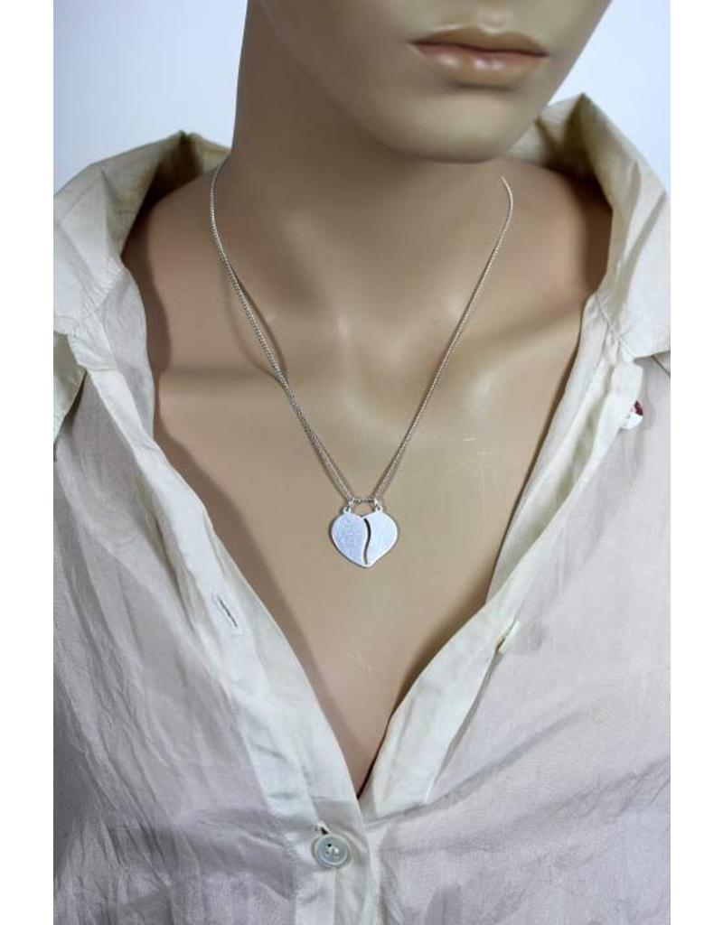 Heart pendant - sterling silver