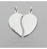 Heart pendant - sterling silver