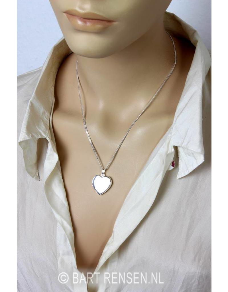 Heart medallion - sterling silver