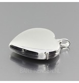 Heart medallion - sterling silver