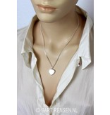 Heart medallion - sterling silver