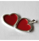 Heart medallion - sterling silver