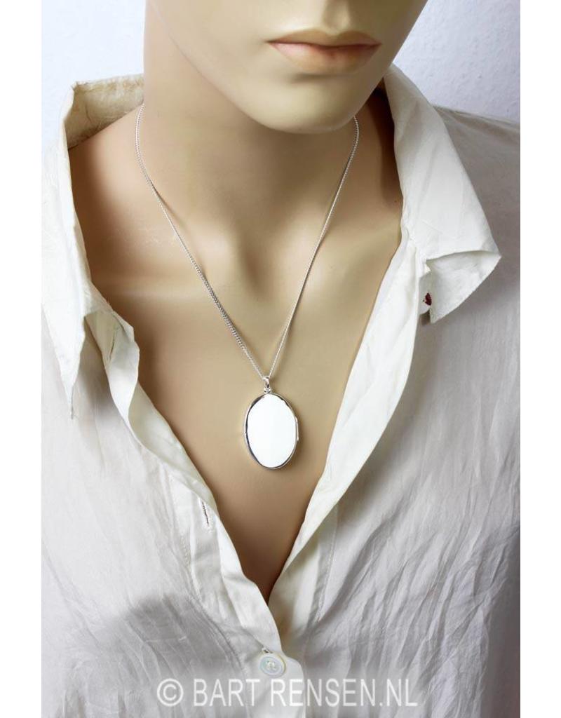 Medallion pendant - sterling silver