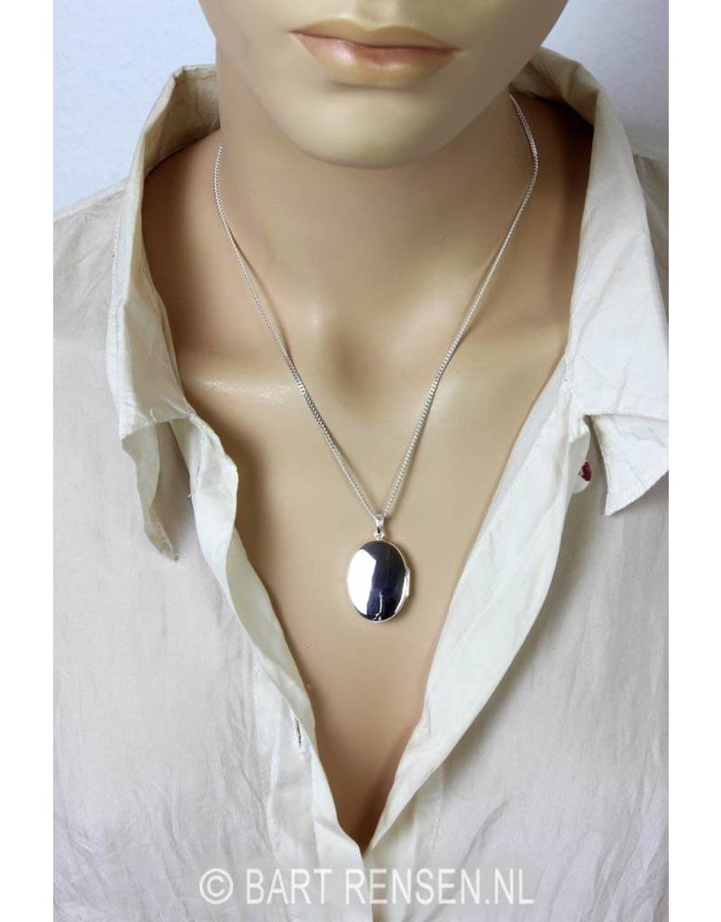 Medallion-pendant - sterling silver-silver