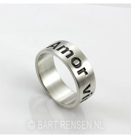 Amor vincit omnia Rings - silver
